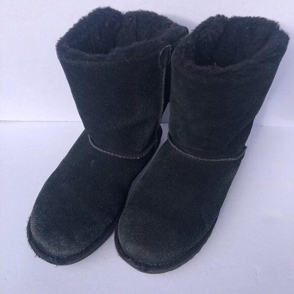 Ugg Australia Womens Classic‎ Double Bow Mini Boot Size 5 Black - Picture 1 of 11